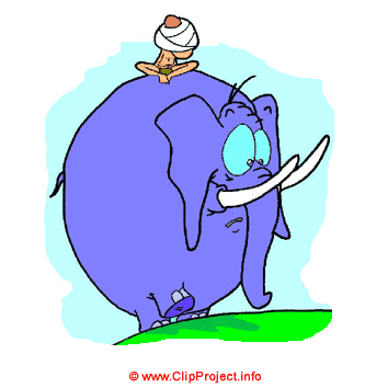 Éléphant mauve clipart gratuite