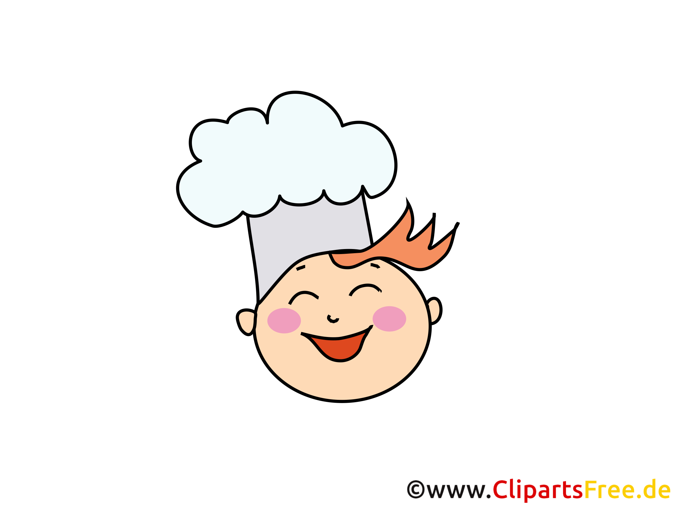 Cuisinier heureux dessins – Émoticônes clipart