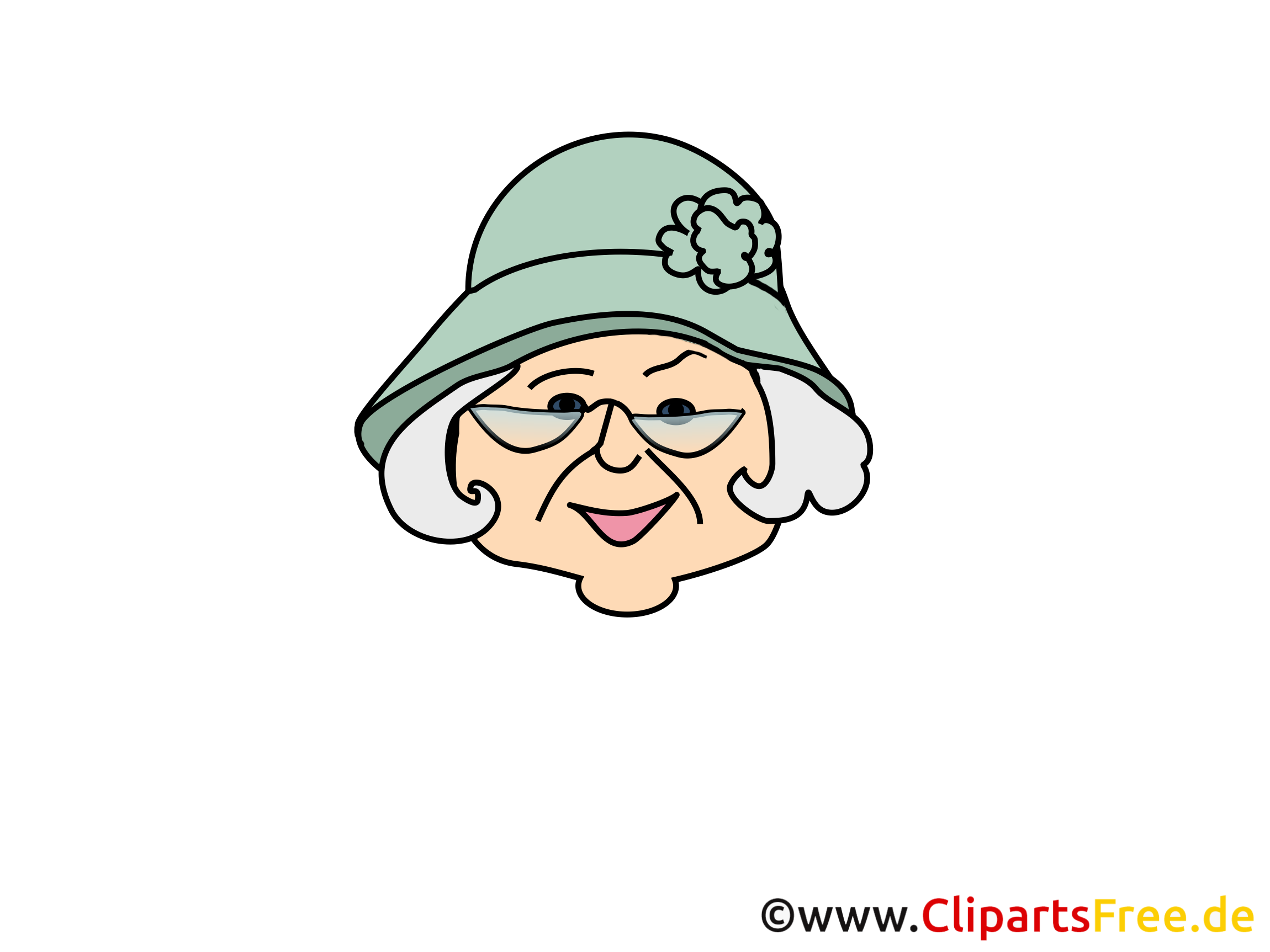 Grand-mère joyeuse clipart – Émoticônes images