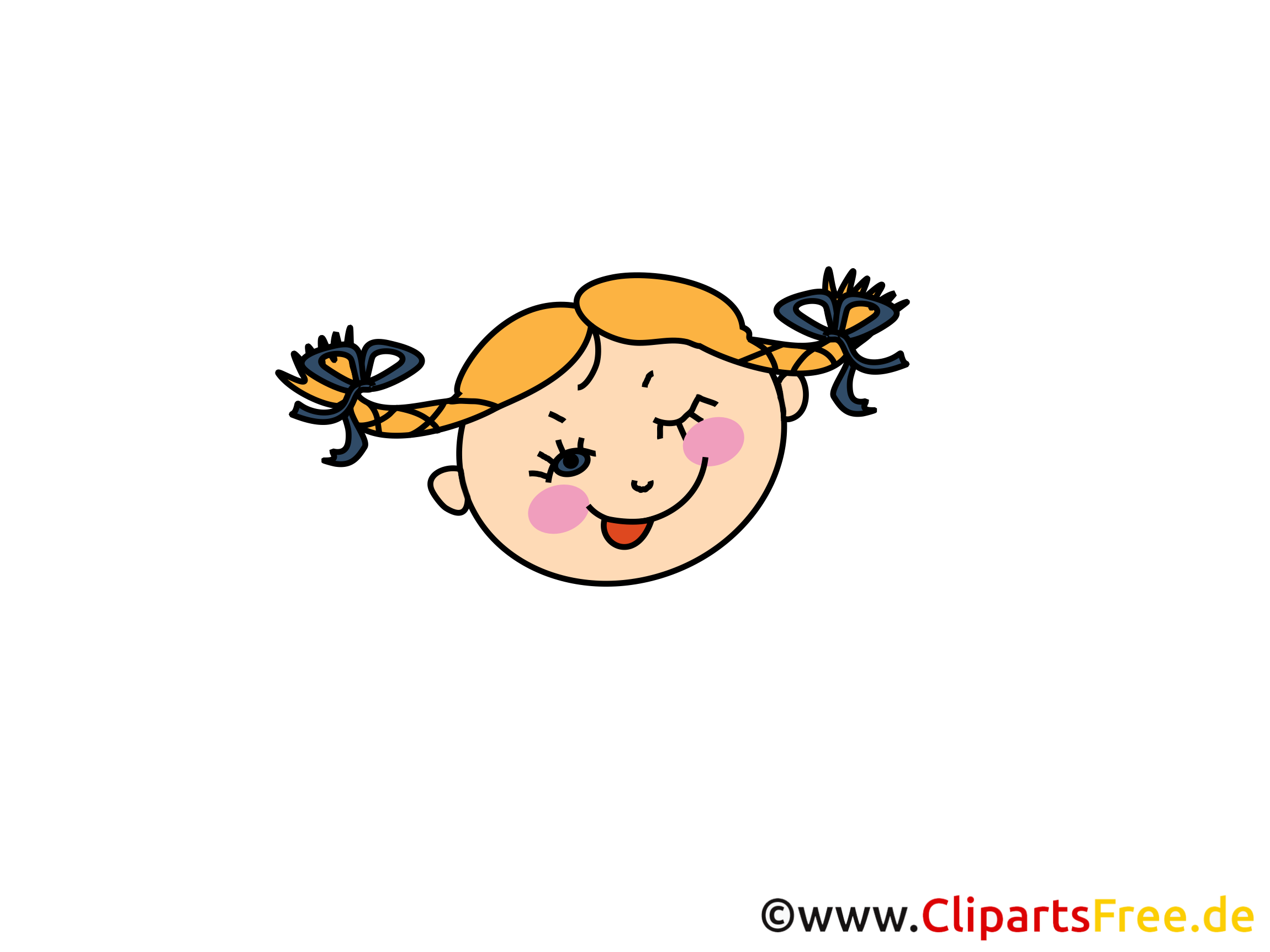 Jolie fille image à télécharger – Émoticônes clipart