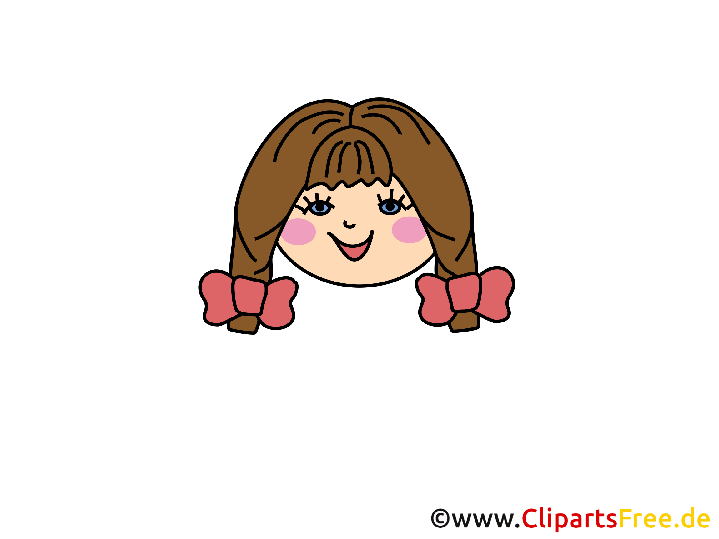 Petite fille joyeuse image – Émoticônes clipart