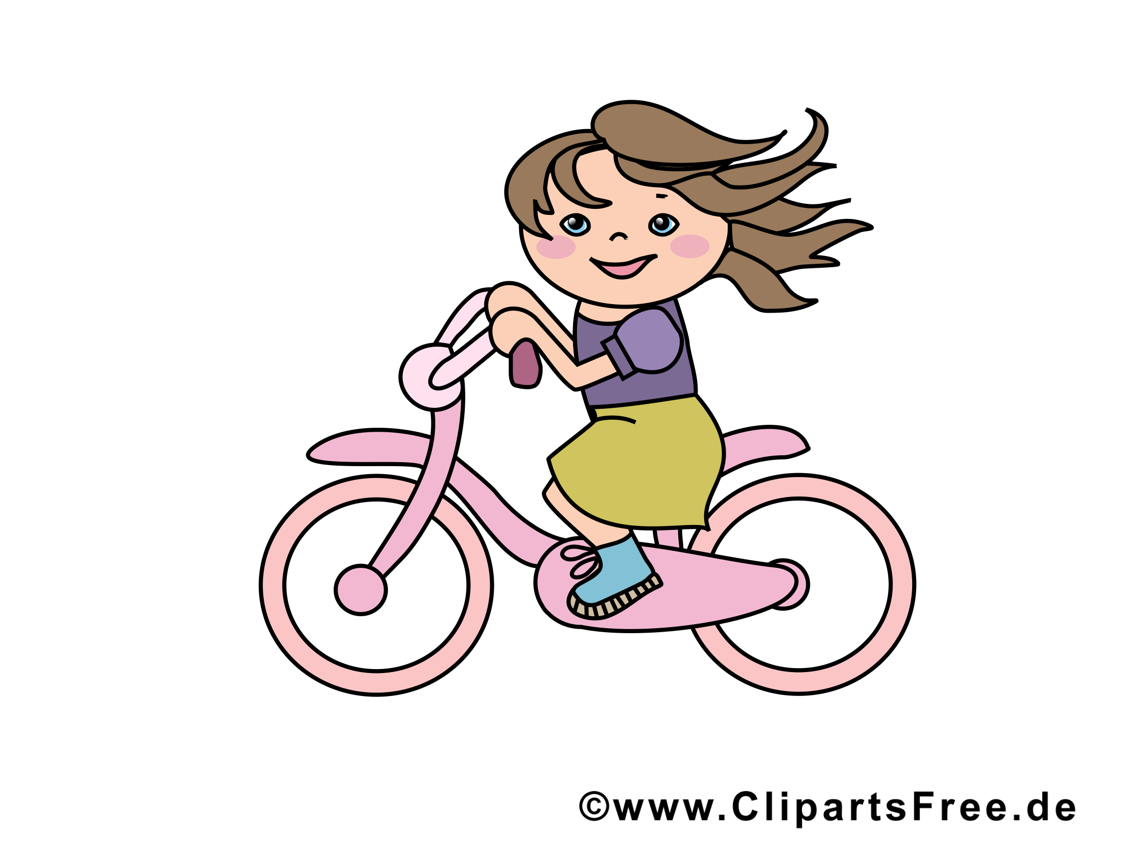 Bicyclette images - Fille dessins gratuits