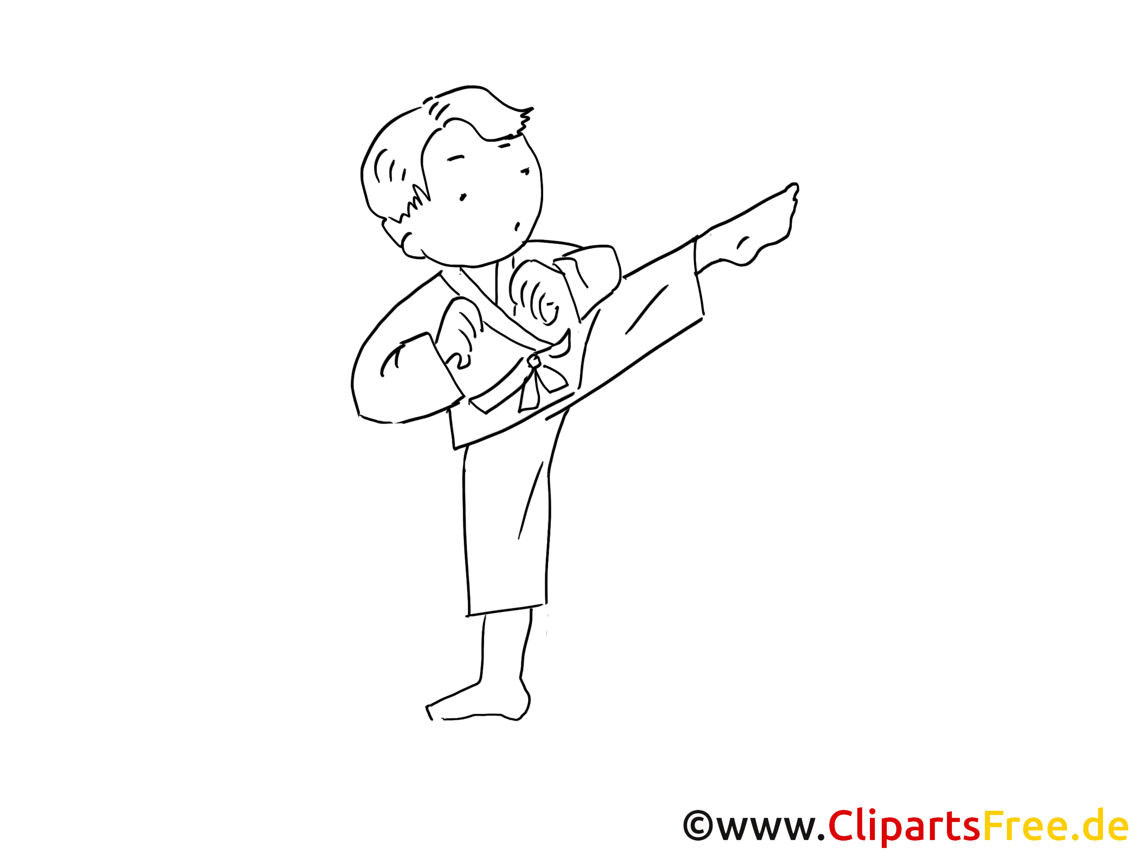 Judo images à imprimer - Enfant dessins gratuits