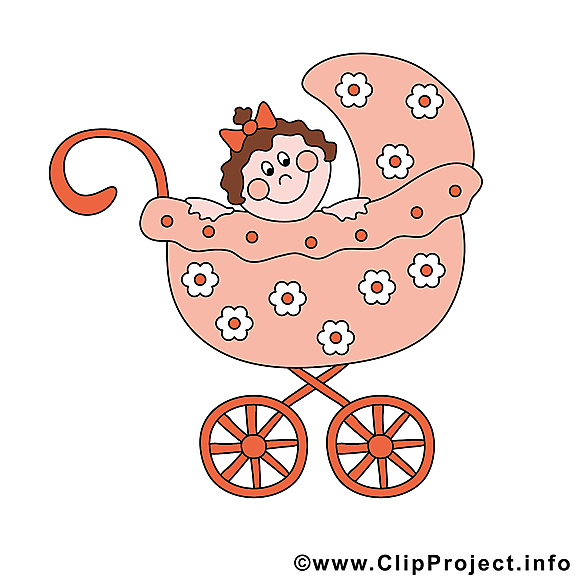 Poussette illustration gratuite clipart