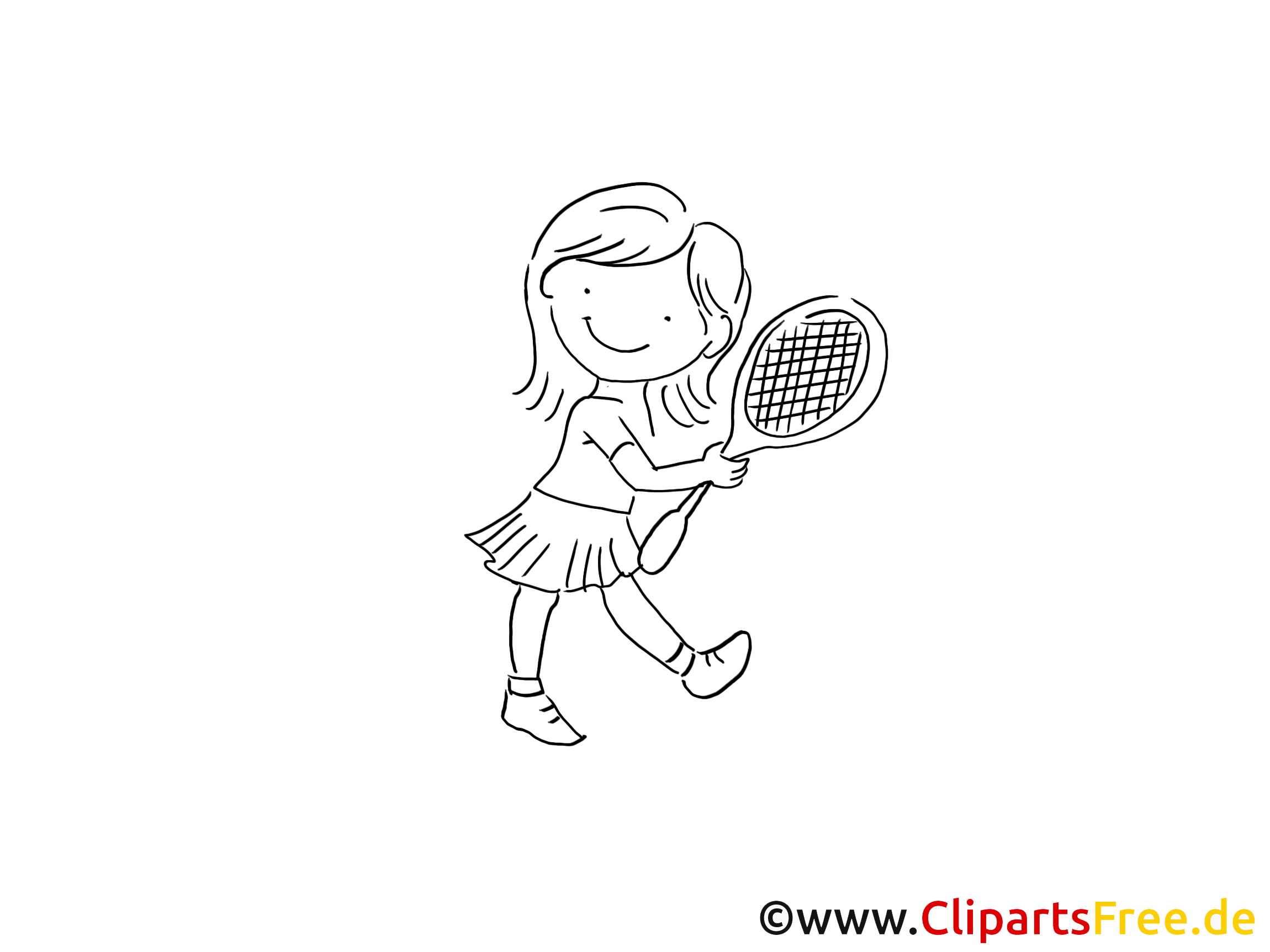 Tennis image à colorier - Enfant images cliparts