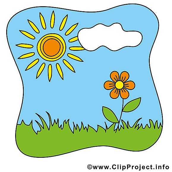 Nuage soleil image à télécharger – Été clipart