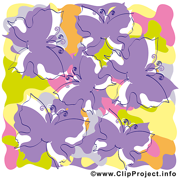 Papillons image gratuite – Été clipart