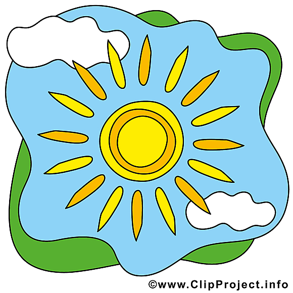 Soleil ciel clipart gratuit – Été images