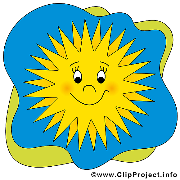 Soleil clipart – Été dessins gratuits