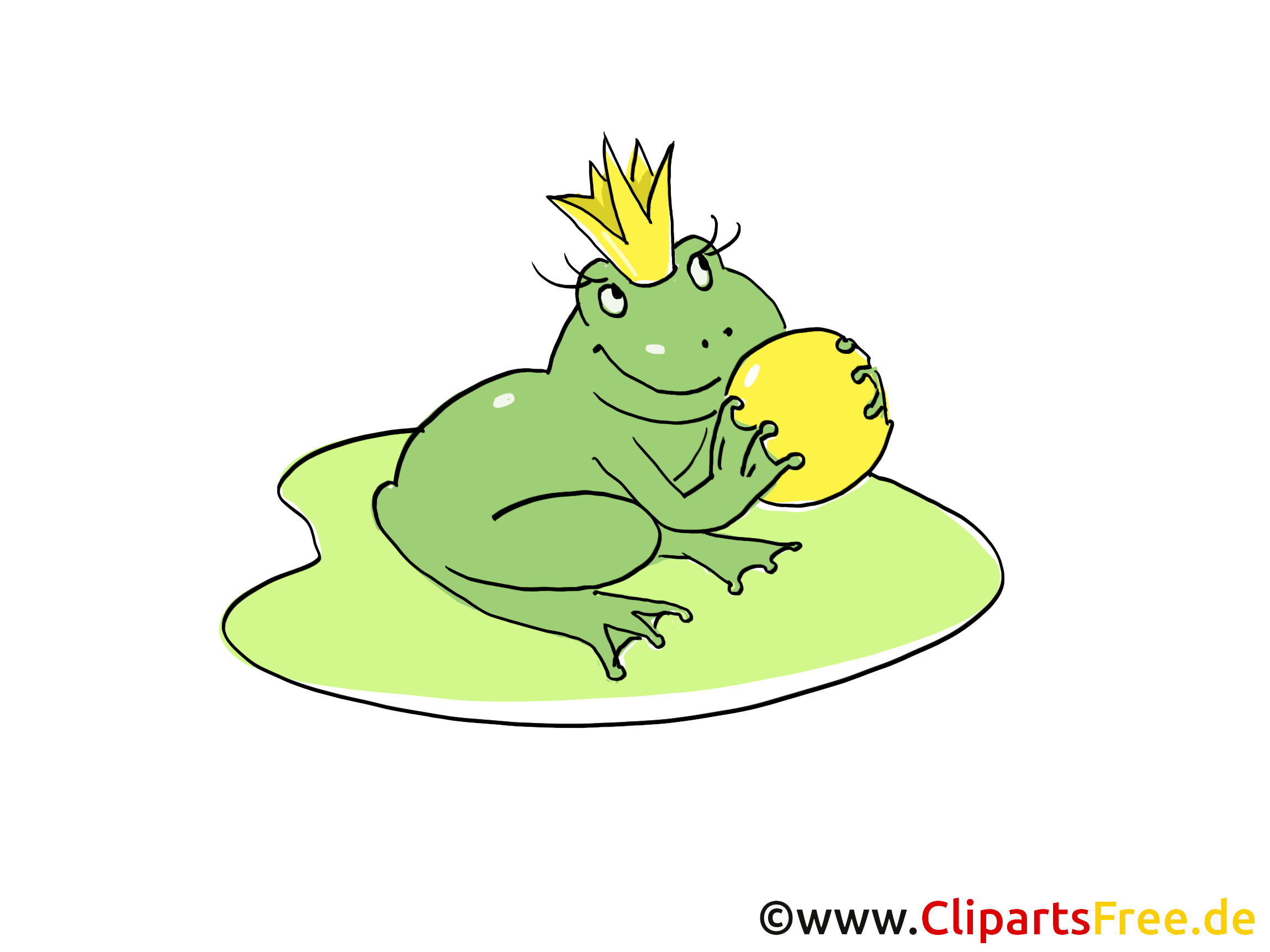 Grenouille illustration gratuite – Conte de fées clipart