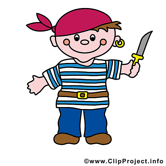 Pirate images - Couteau clip art gratuit