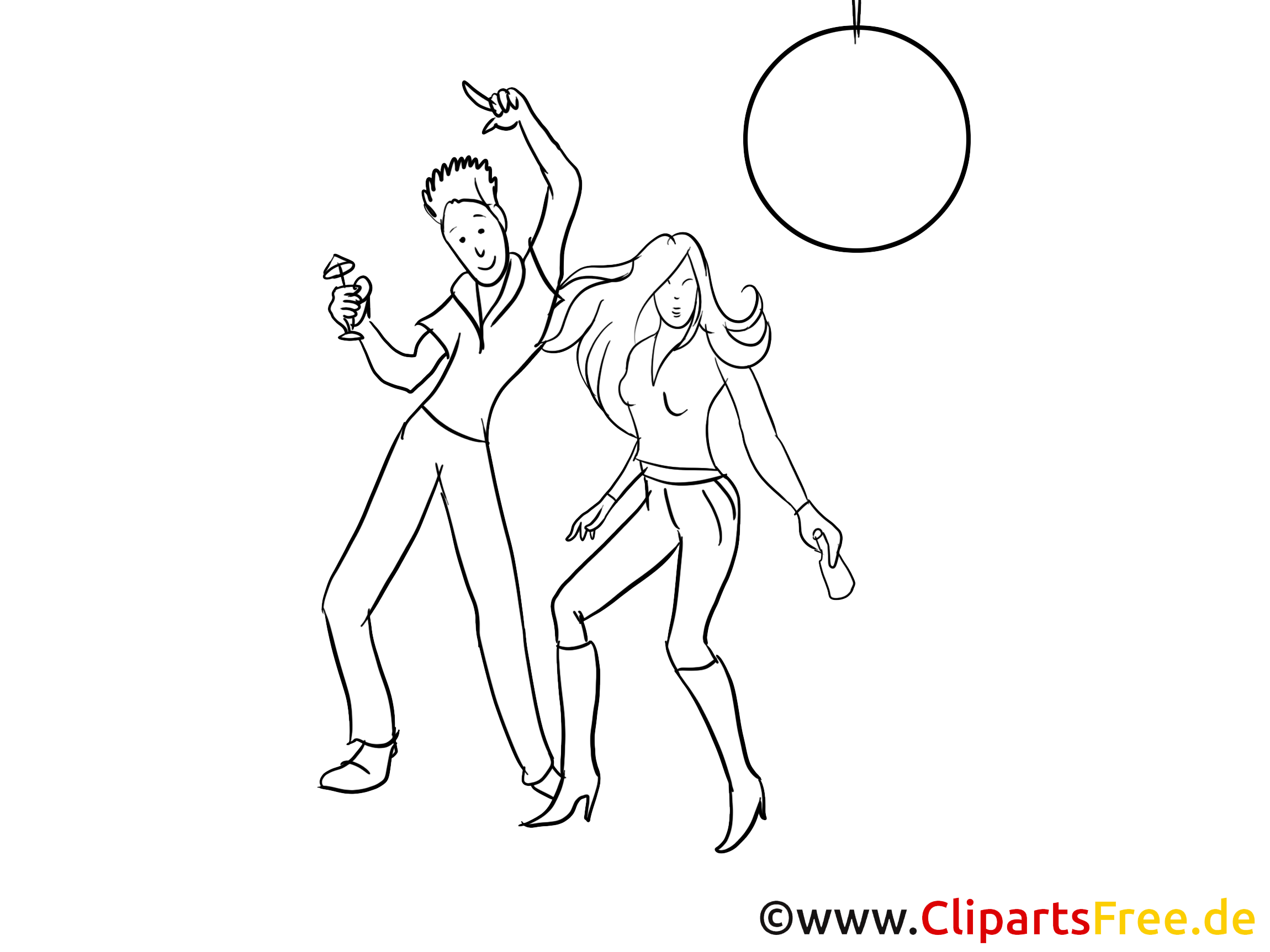 Disco illustration à imprimer gratuite