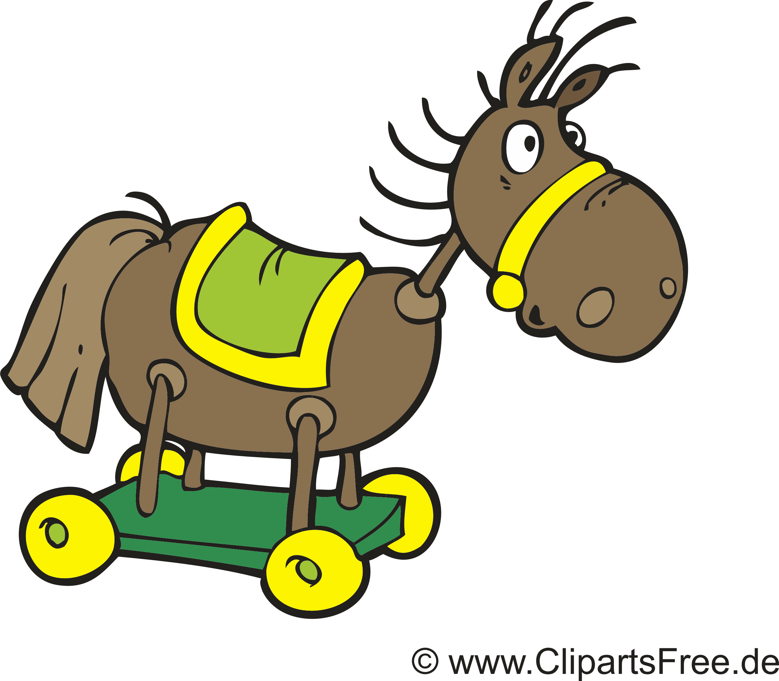 Cheval en bois images gratuites – Ferme clipart