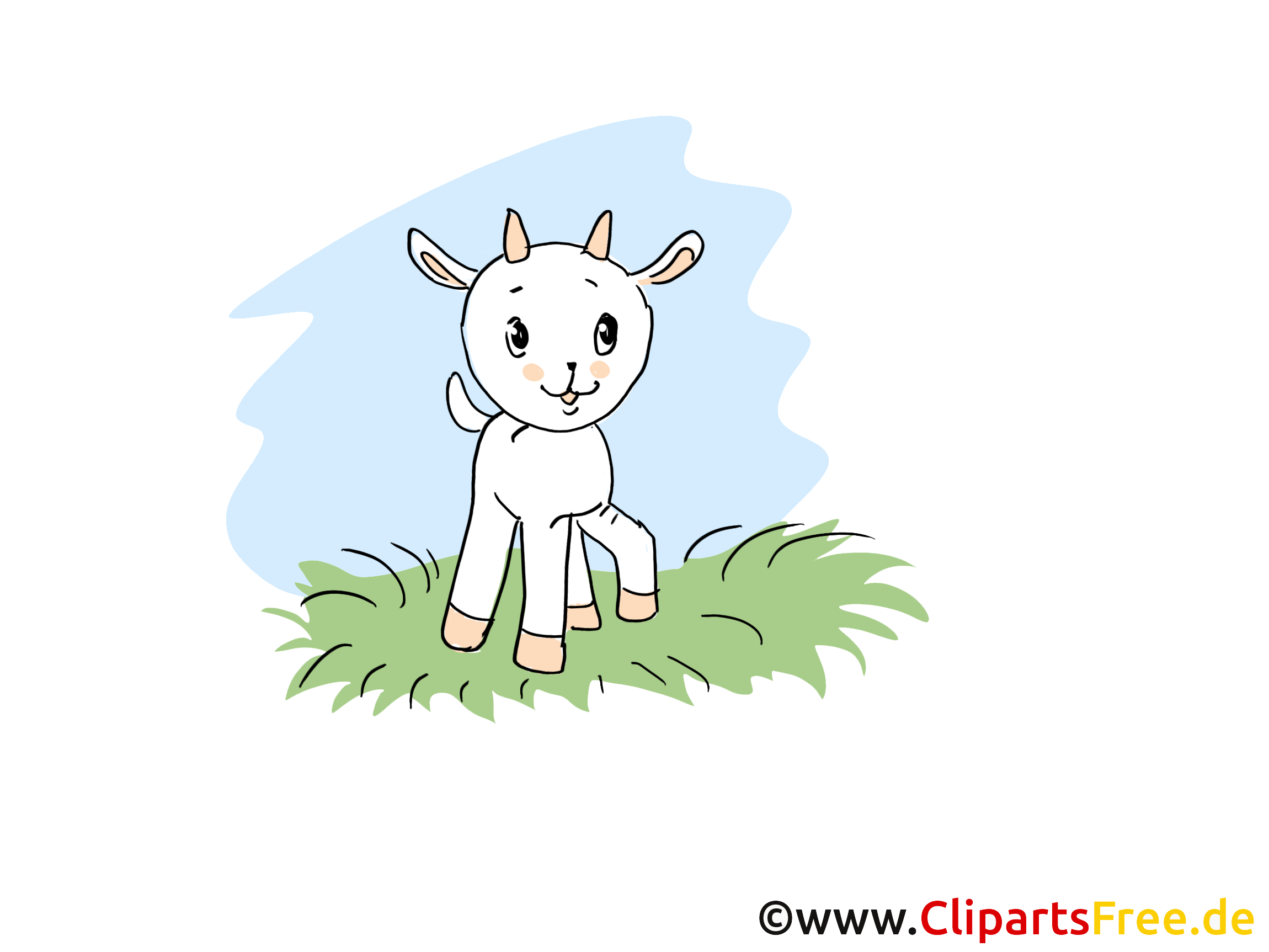 Chevreau clipart – Ferme dessins gratuits