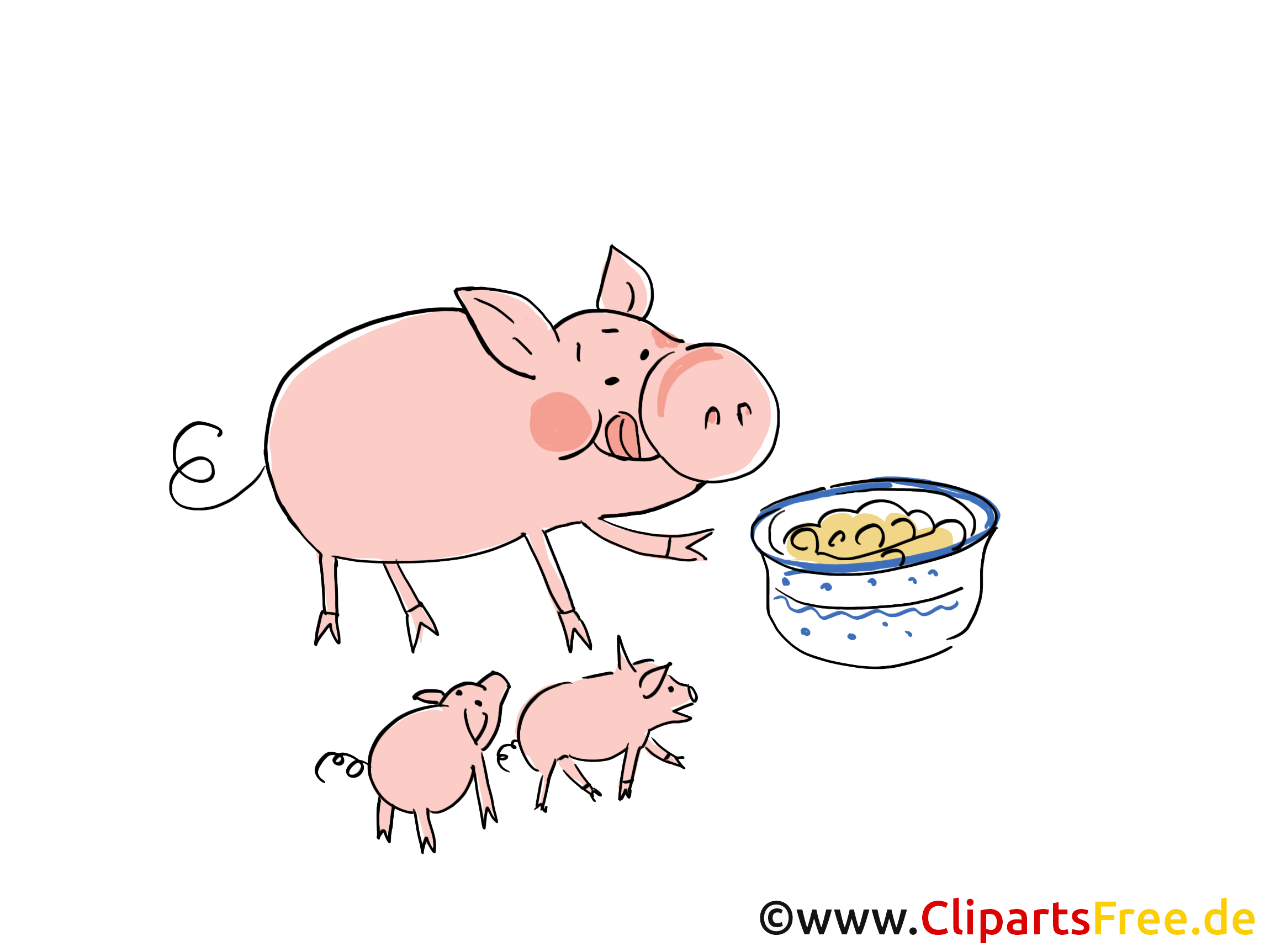 Clip art cochons – Ferme gratuite