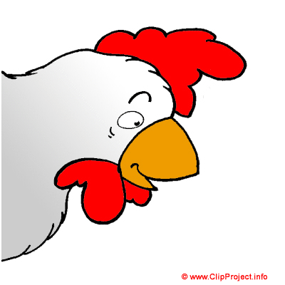 Coq tete clipart 