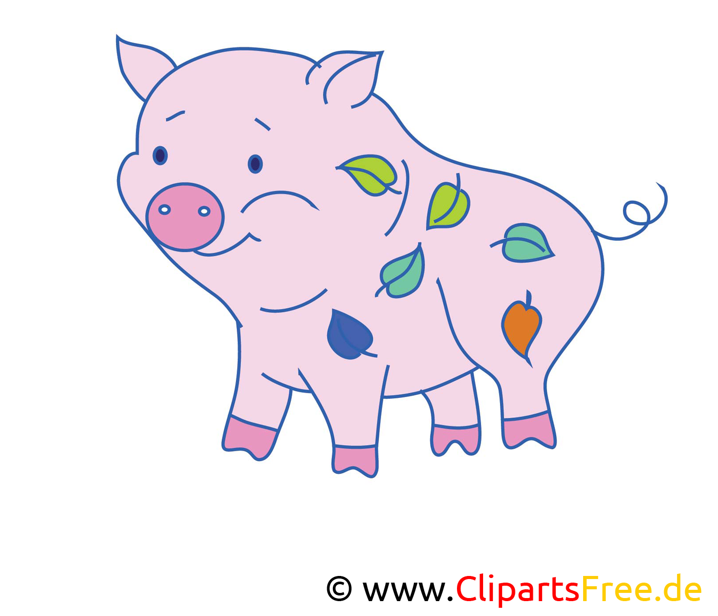 Dessin cochon – Ferme cliparts à télécharger