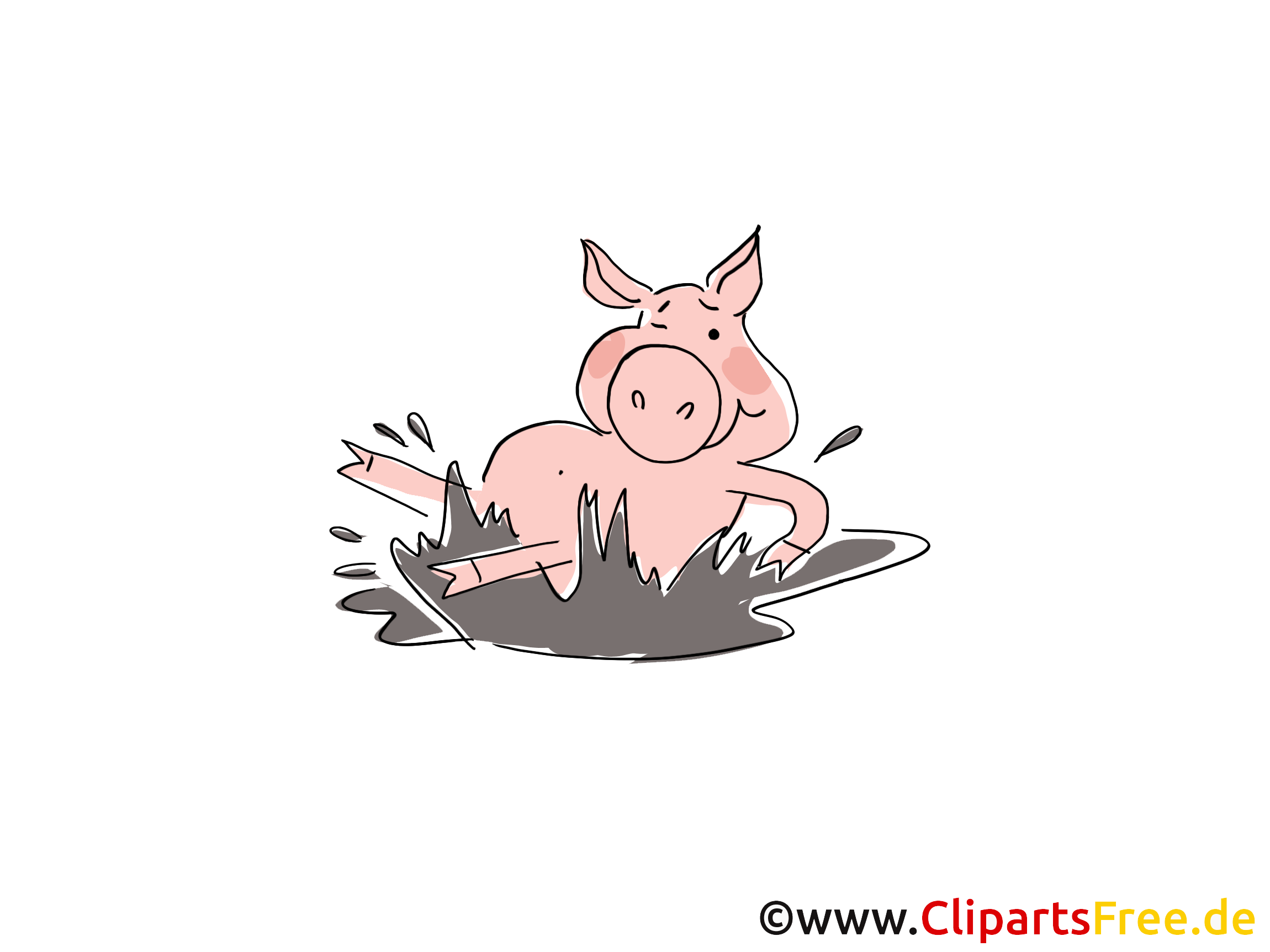 Ferme dessin –Cochon cliparts à télécharger