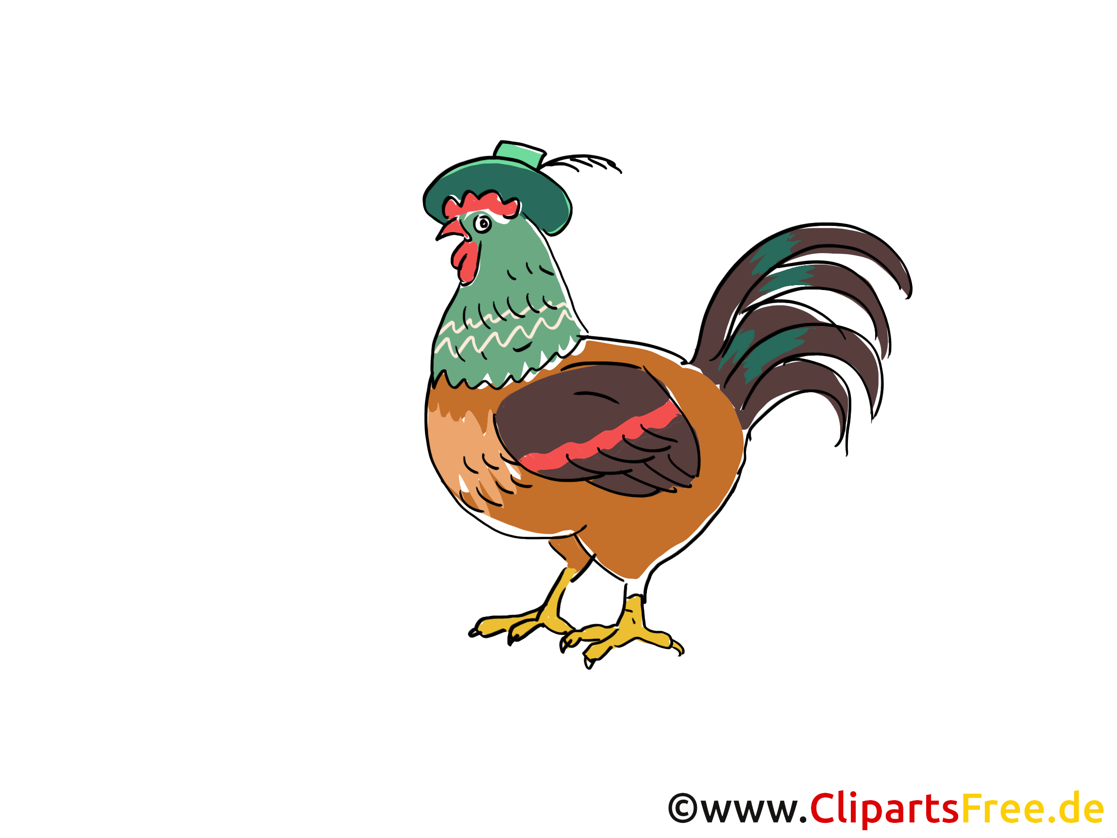 Image à télécharger coq – Ferme clipart