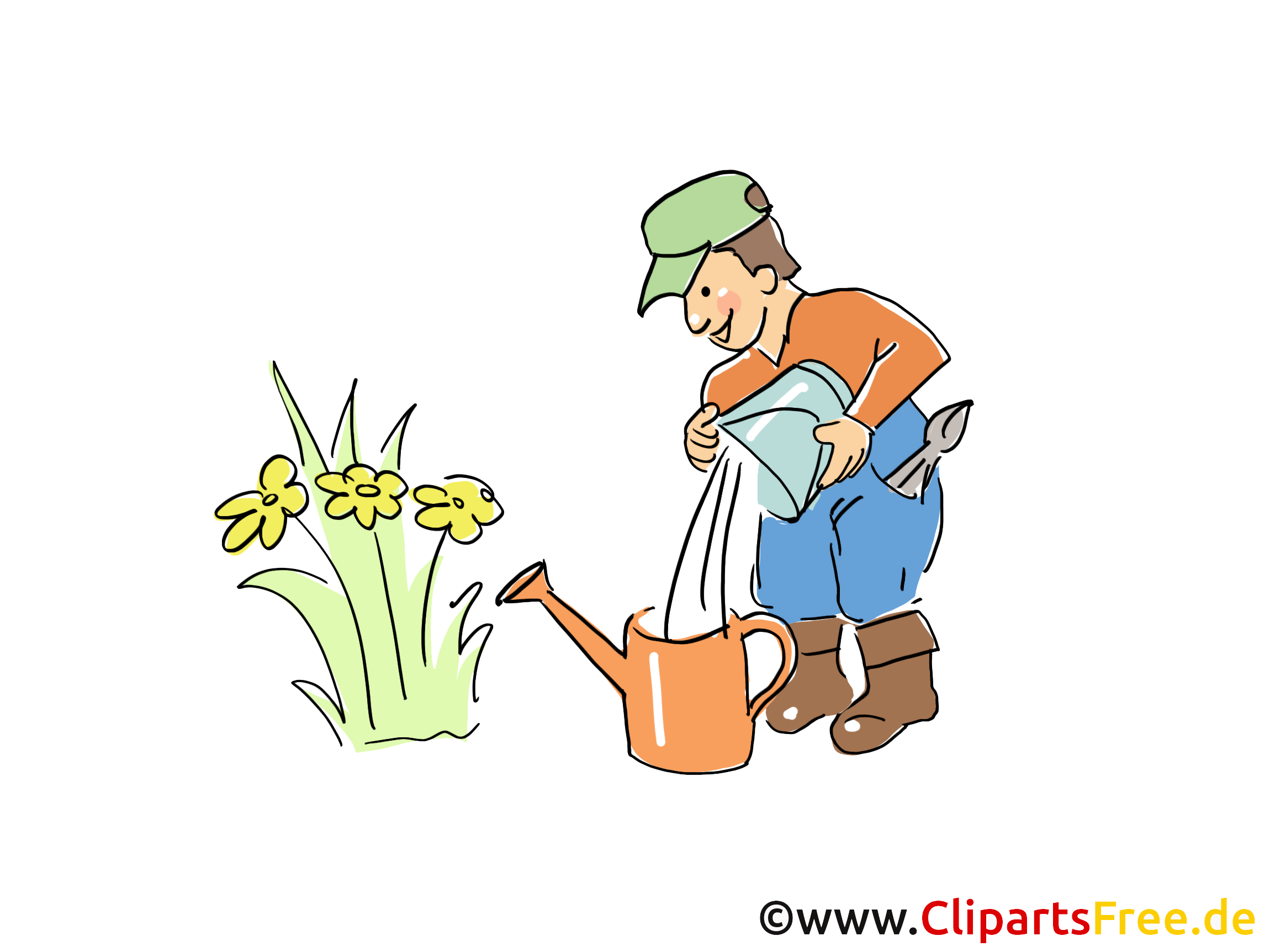 Jardinier clip art gratuit – Ferme images