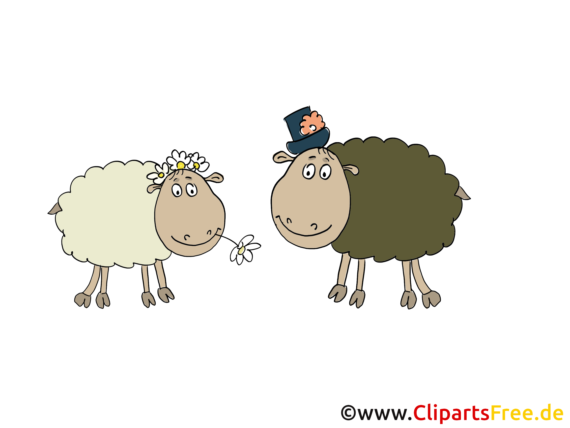 Moutons ferme illustration à télécharger gratuite