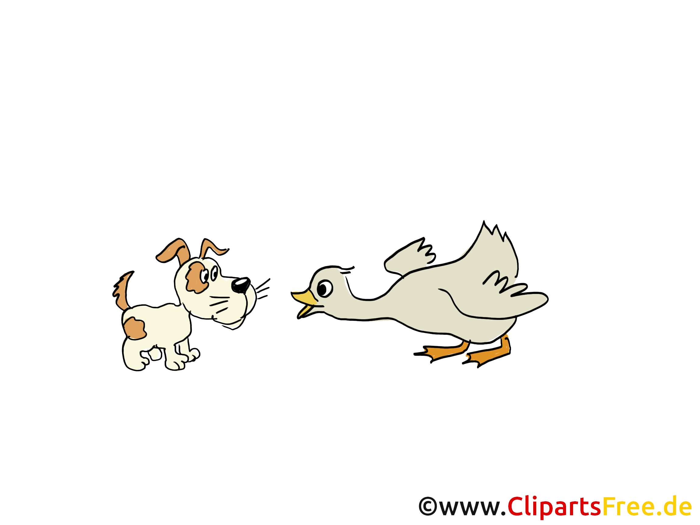 Oie chien clip art gratuit – Ferme images