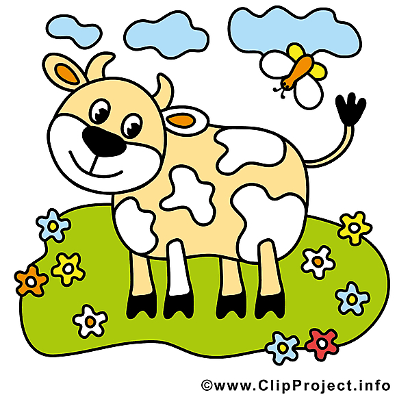 Vache image gratuite – Ferme illustration