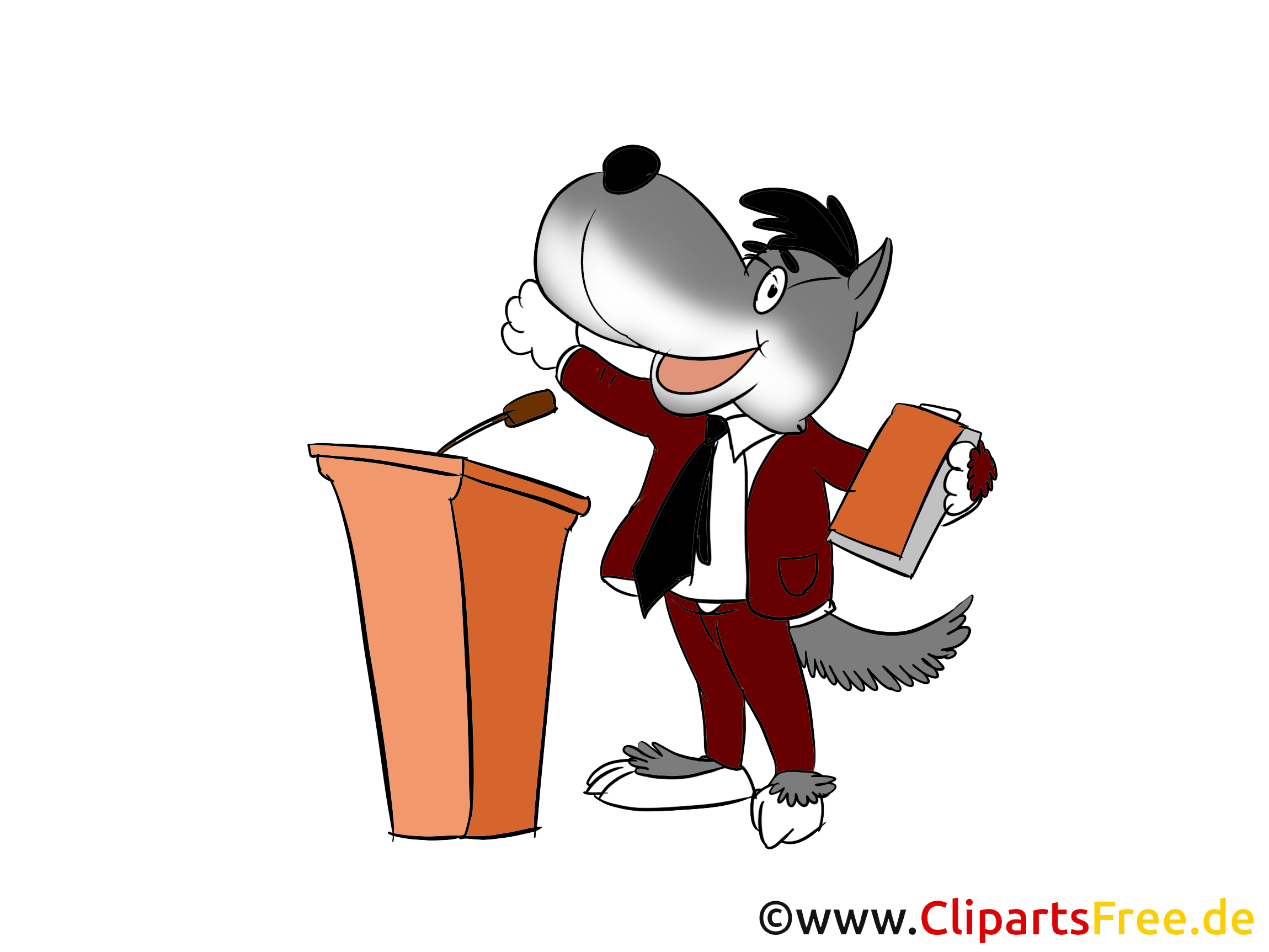 Loup dessin – Finances clip arts gratuits