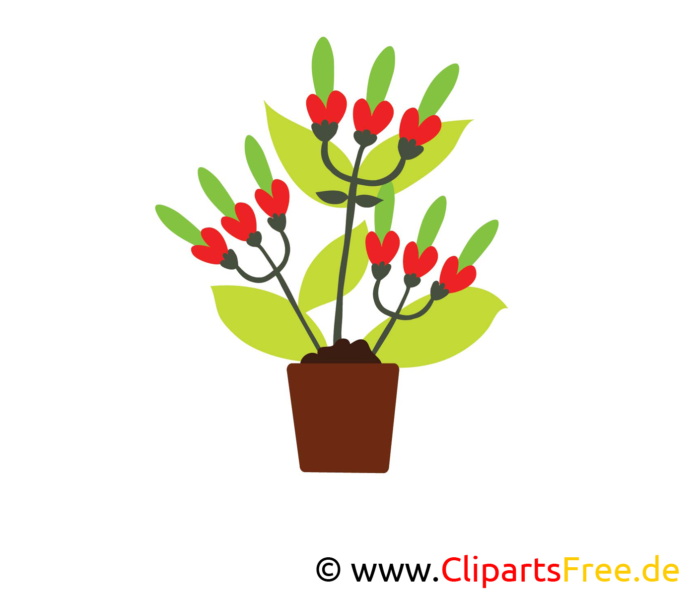 Bouquet clip art gratuit – Fleurs dessin