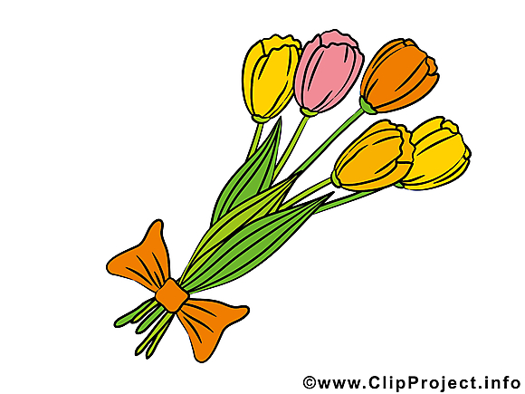 Bouquet dessin – Fleurs clip arts gratuits