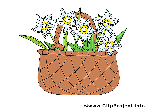 Panier clipart gratuit – Fleurs images