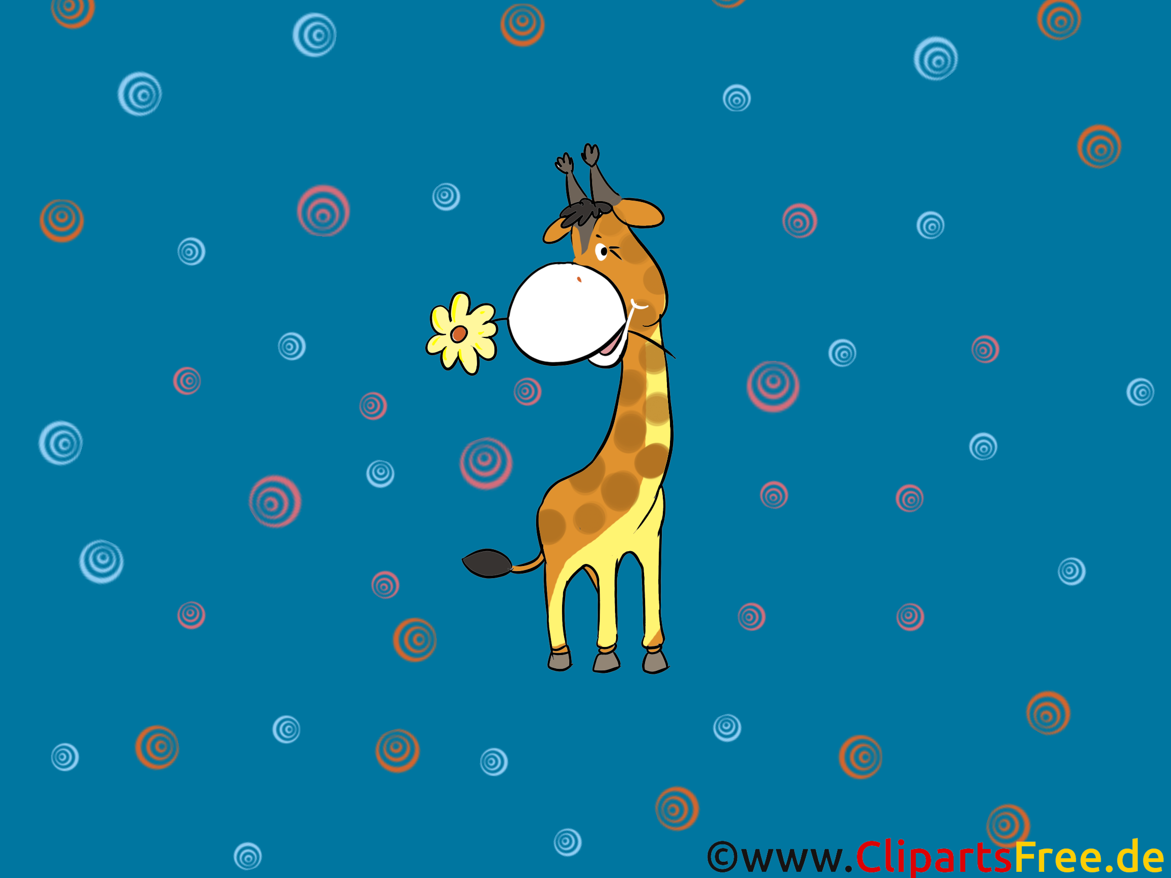 Girafe clipart gratuit - Fonds d'écran dessins