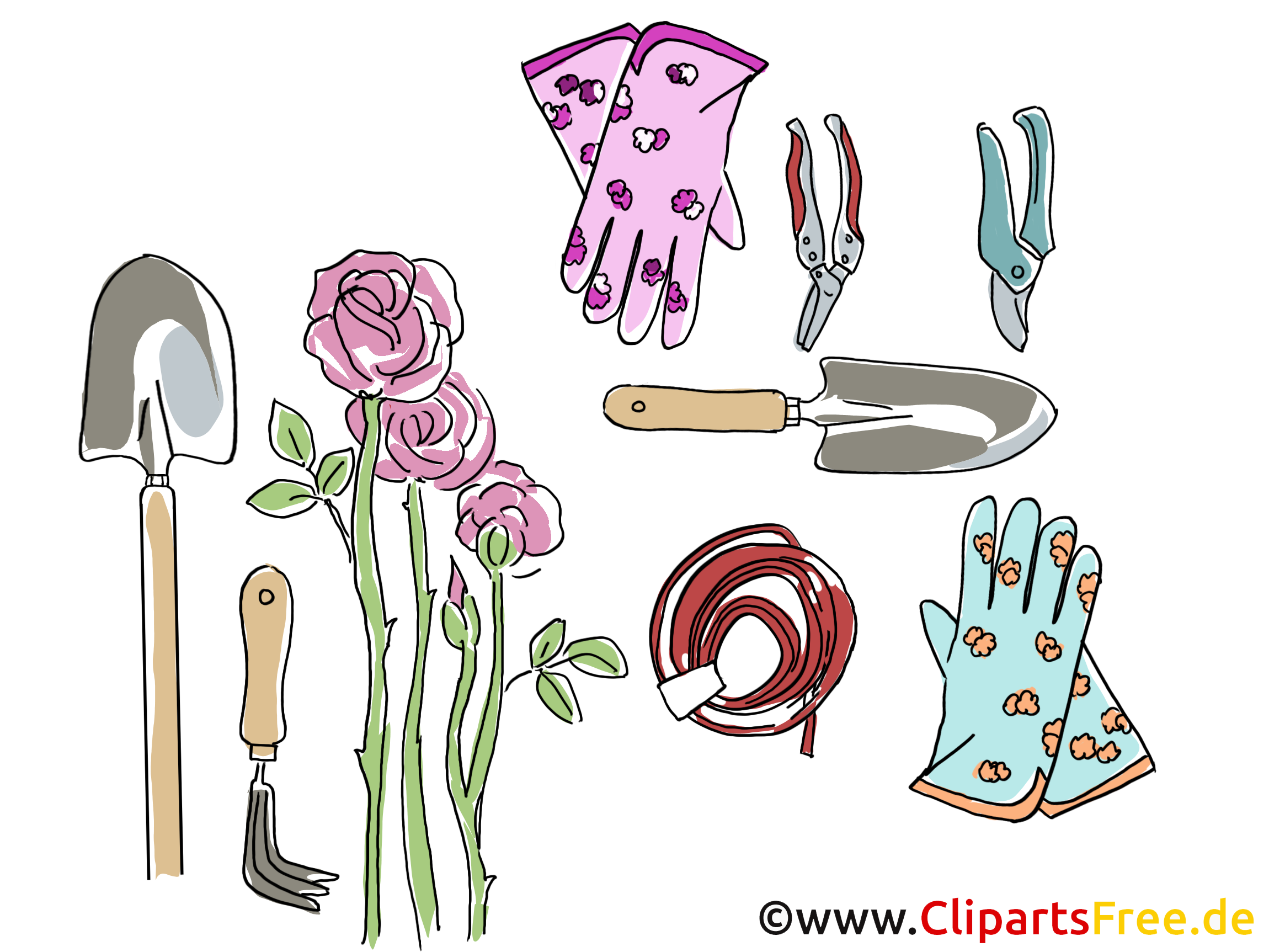 Outils de jardinage clip art - Fonds d'écran dessin Outils de jardinage clip art - Fonds d'écran dessin