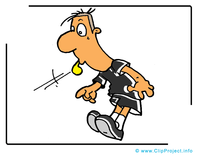 Arbitre illustration gratuite - Football clipart