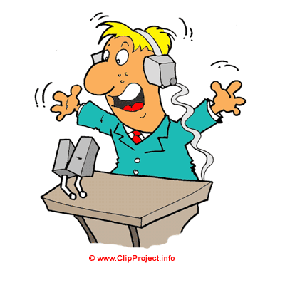 Commentateur sport clip art Radio DJ