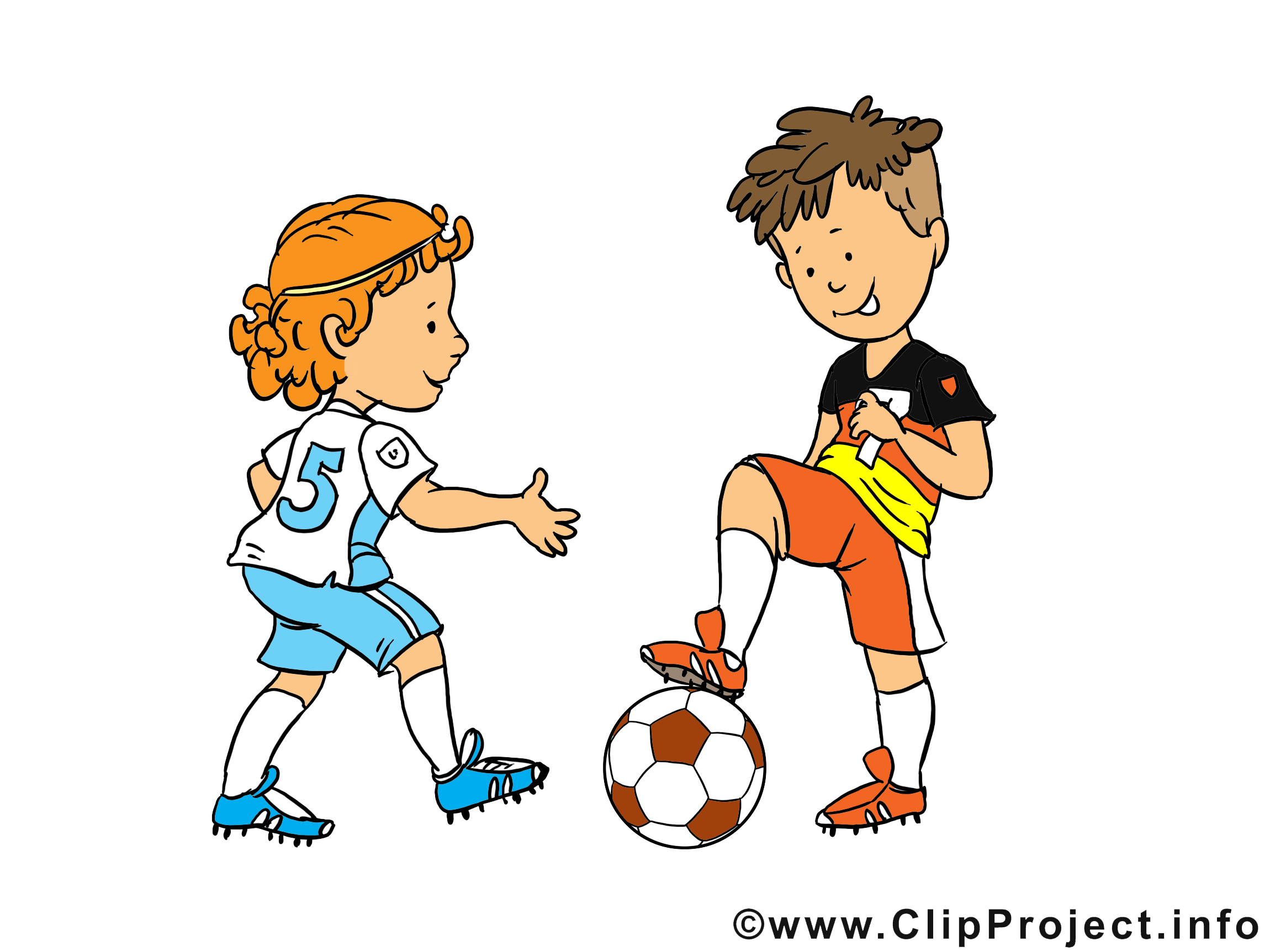 Enfants cliparts gratuis - Football images