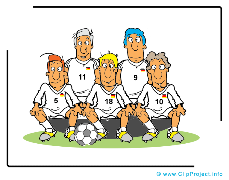 Équipe image - Football images cliparts