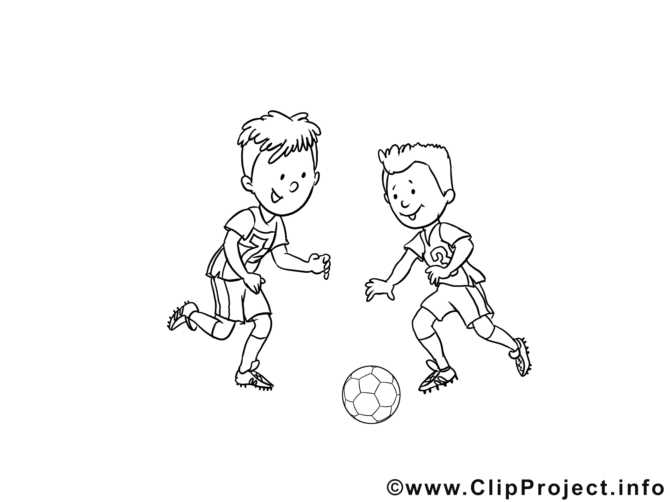 Football image à colorier gratuite