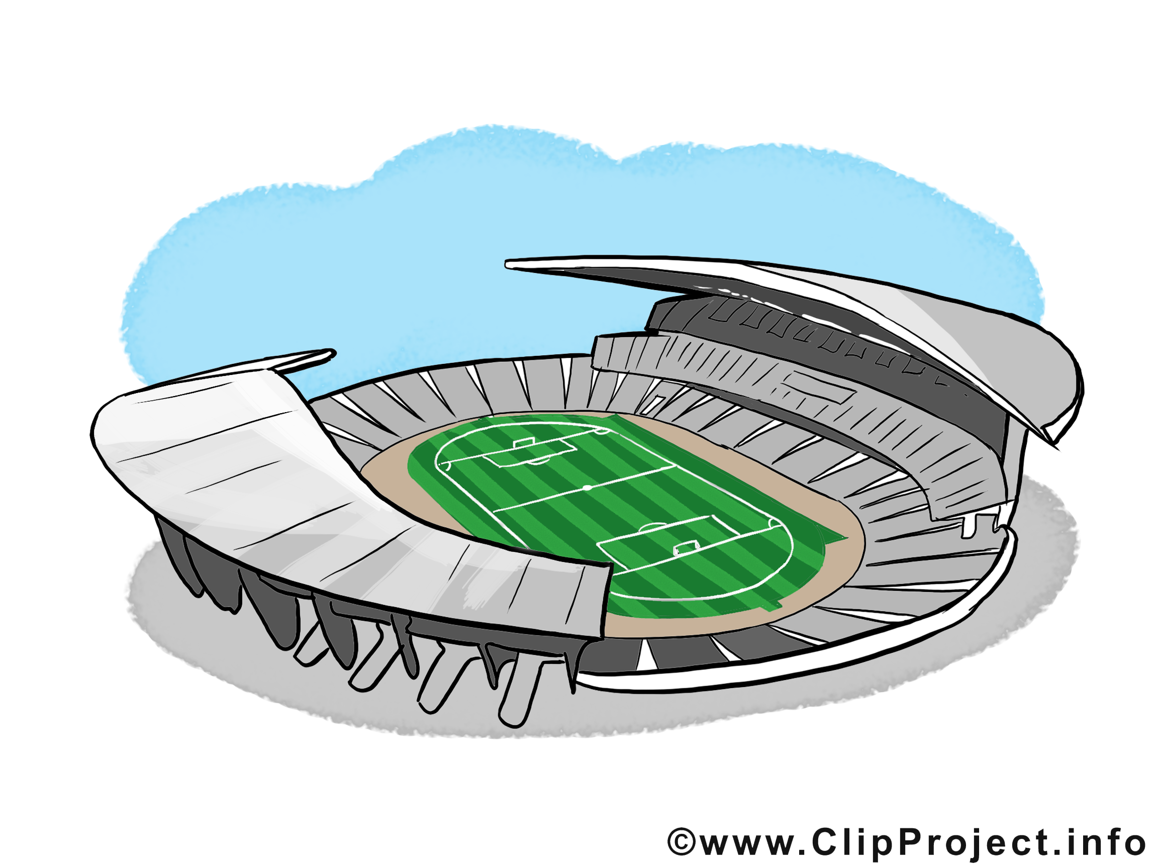 Stade image gratuite - Football illustration