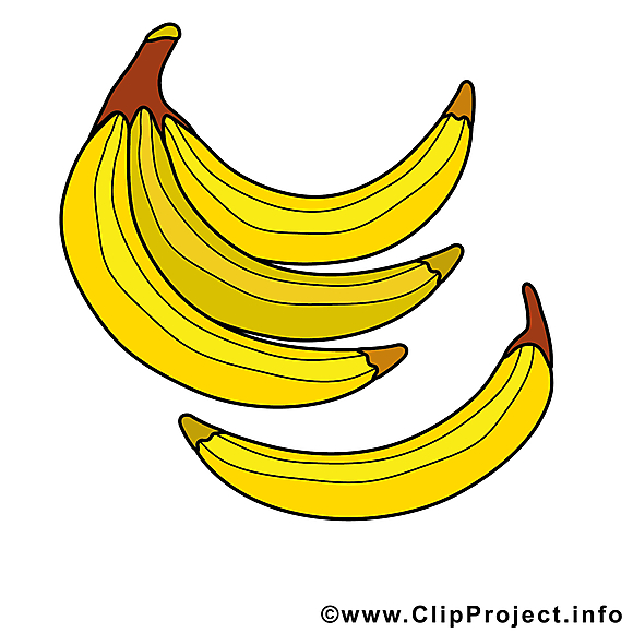 Bananes dessin - Fruits à télécharger
