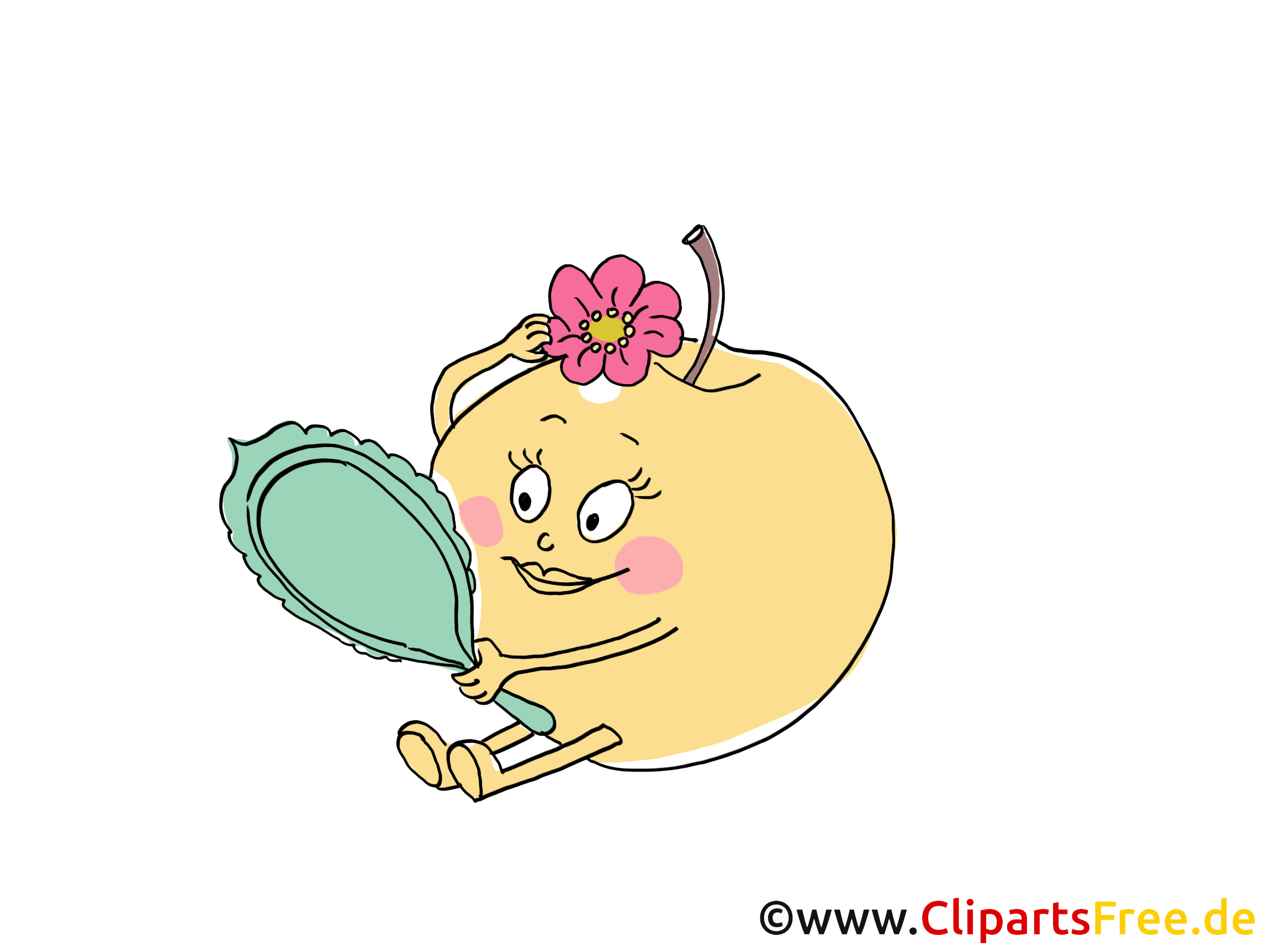 Clipart pomme - Fruits dessins gratuits