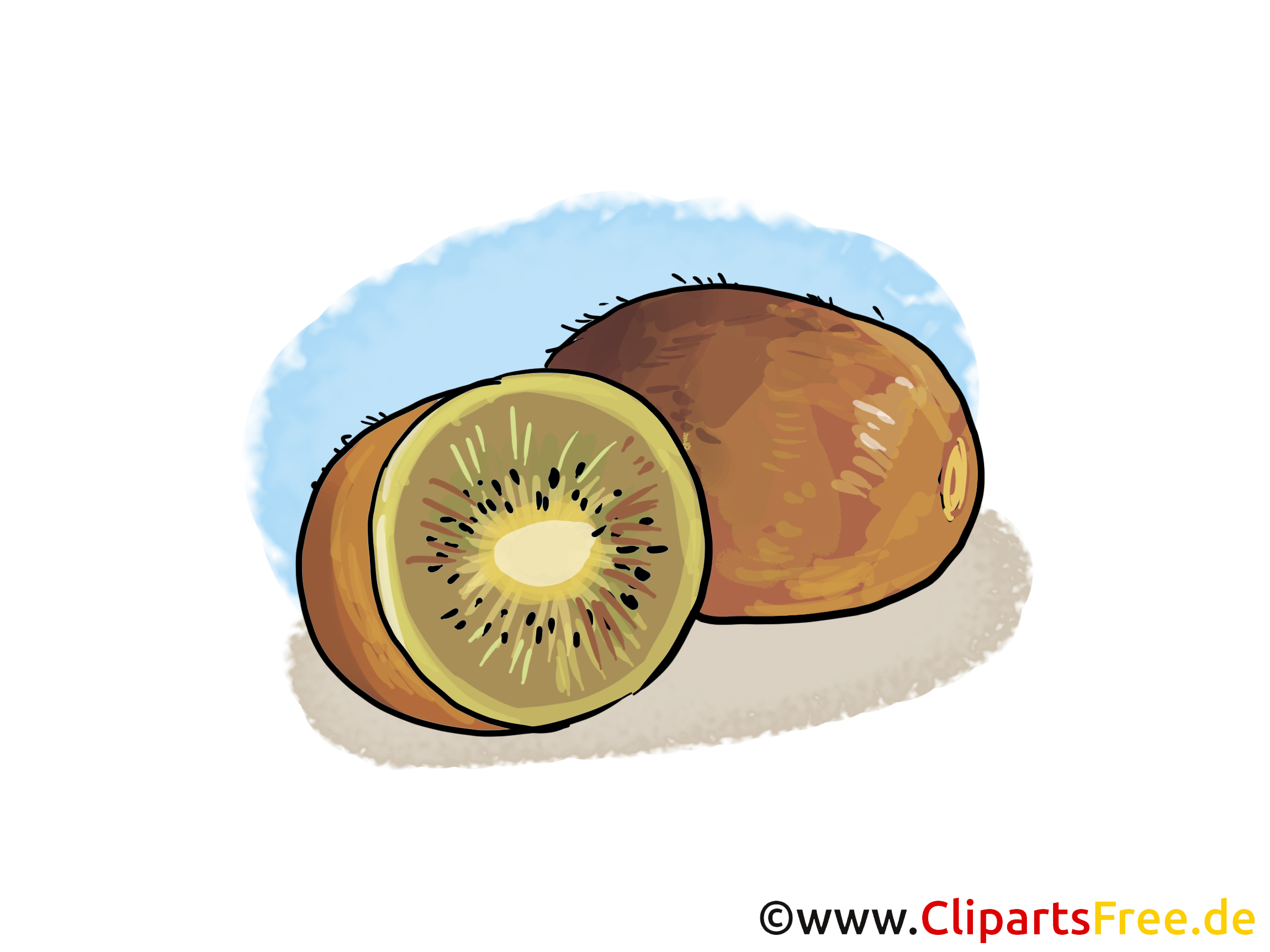 Kiwi dessin gratuit - Fruits image à télécharger