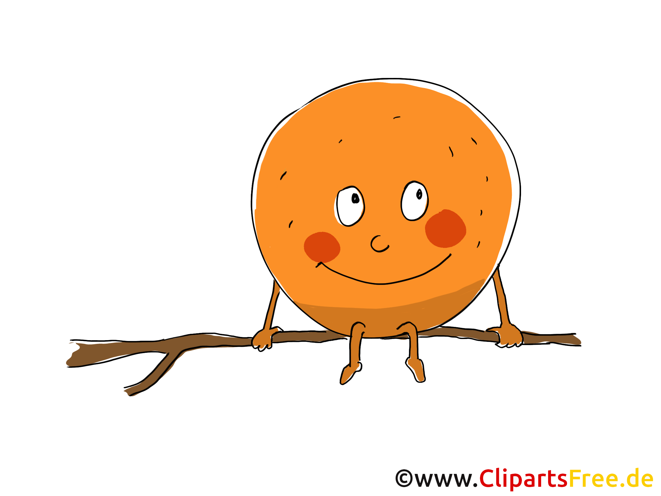 Orange dessin - Fruits clip arts gratuits