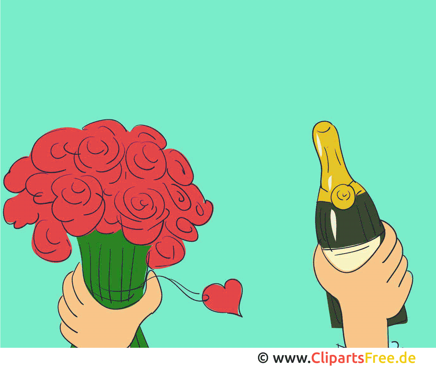Champagne fête cliparts gratuis - Animation images
