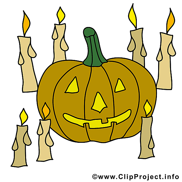 Bougies image à télécharger - Halloween clipart