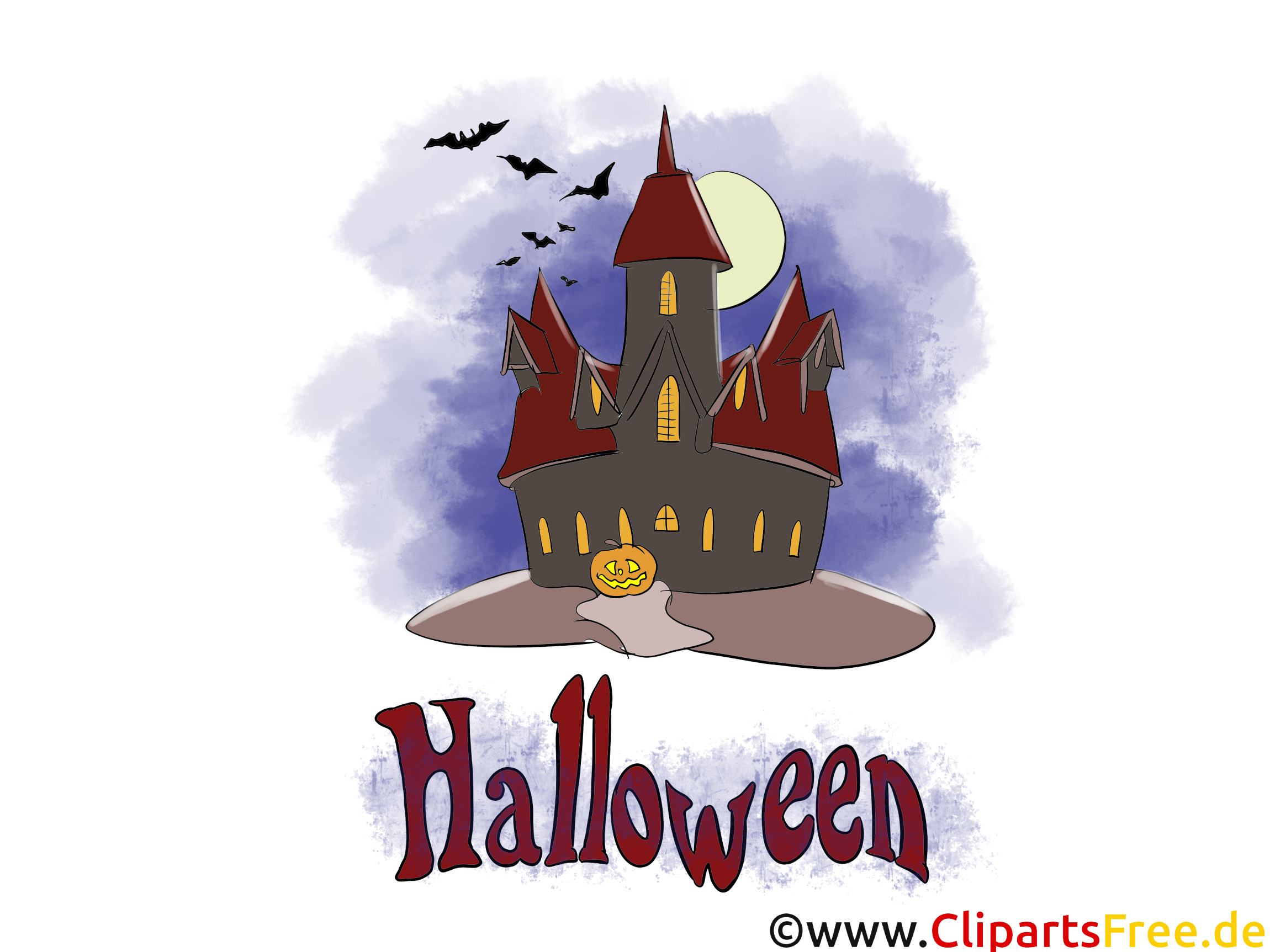 Château dessin gratuit - Halloween image