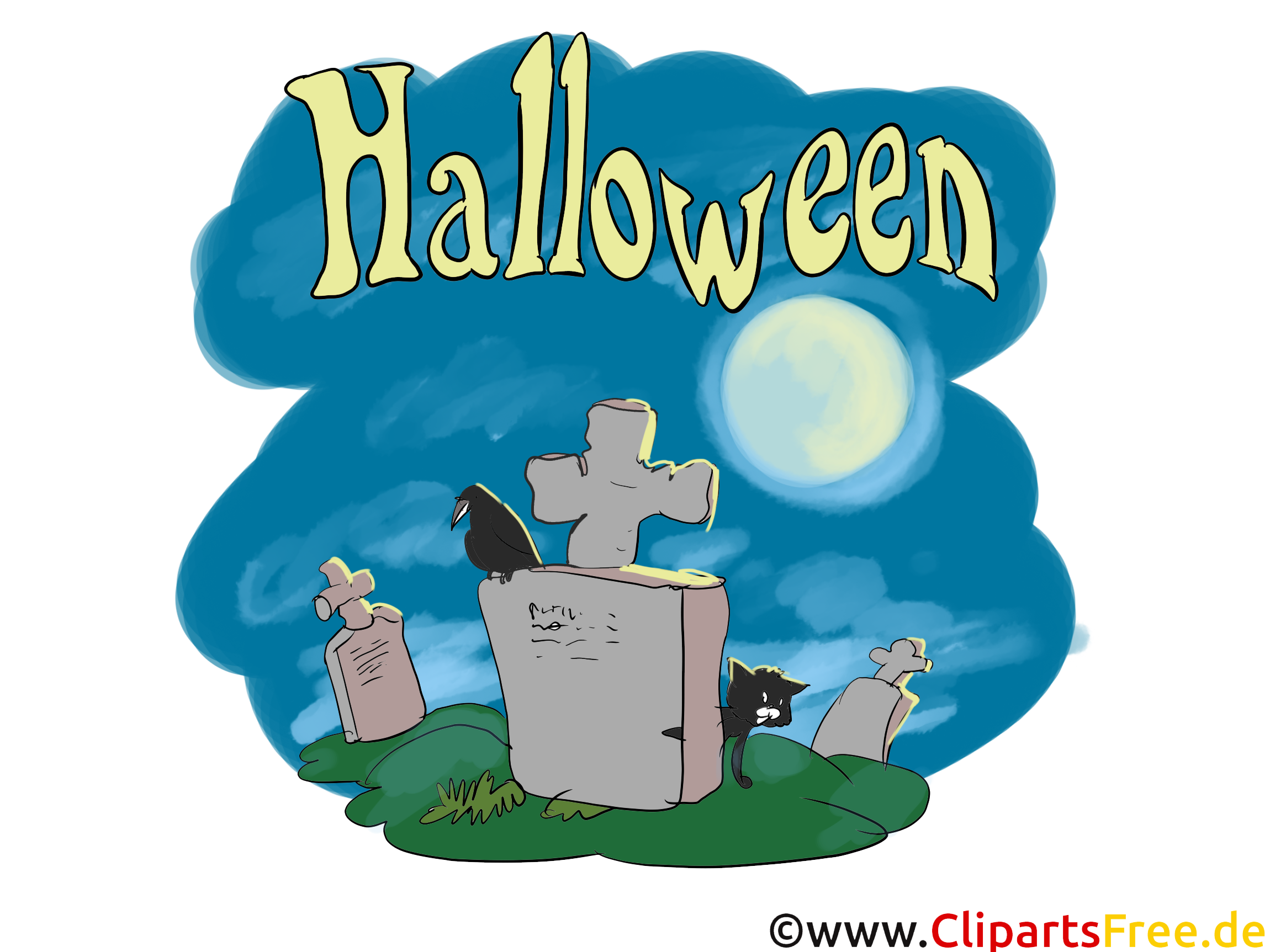 Cimetière image gratuite - Halloween cliparts