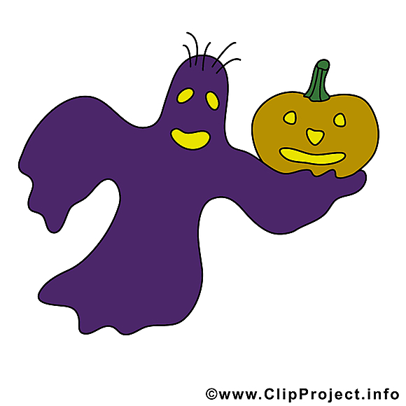 Clip art gratuit phantôme - Halloween dessin