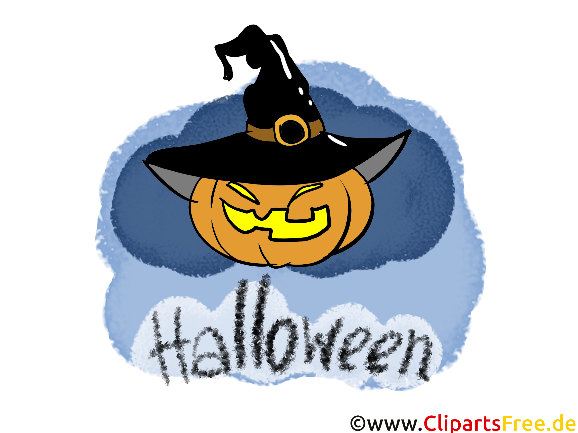 Courge clip art gratuit - Halloween dessin
