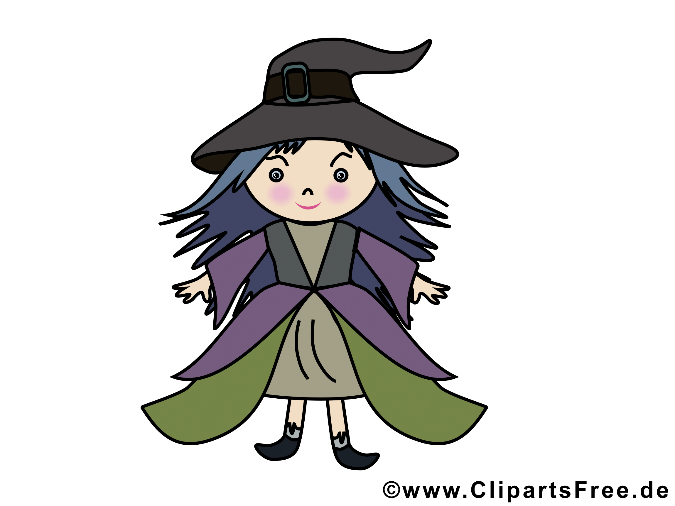 Dessin gratuit sorcière - Halloween image